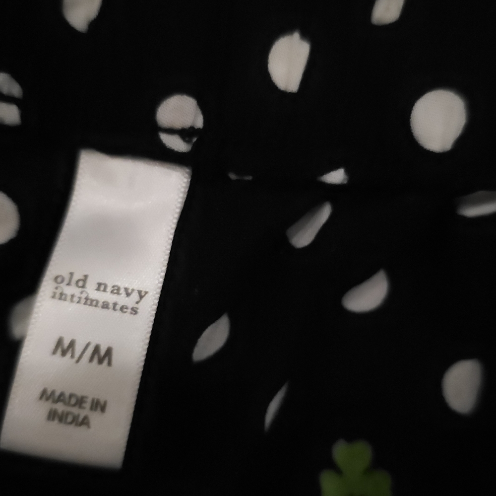 Old Navy Cotton Black white polka dots Clover Lounge Wear - Picture 6 of 6